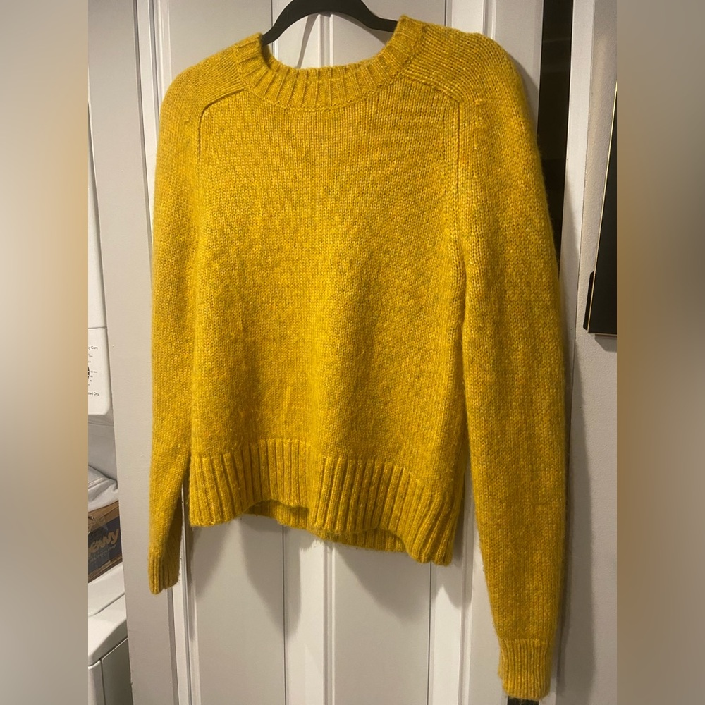 Mustard Yellow Speckled J.Crew Sweater